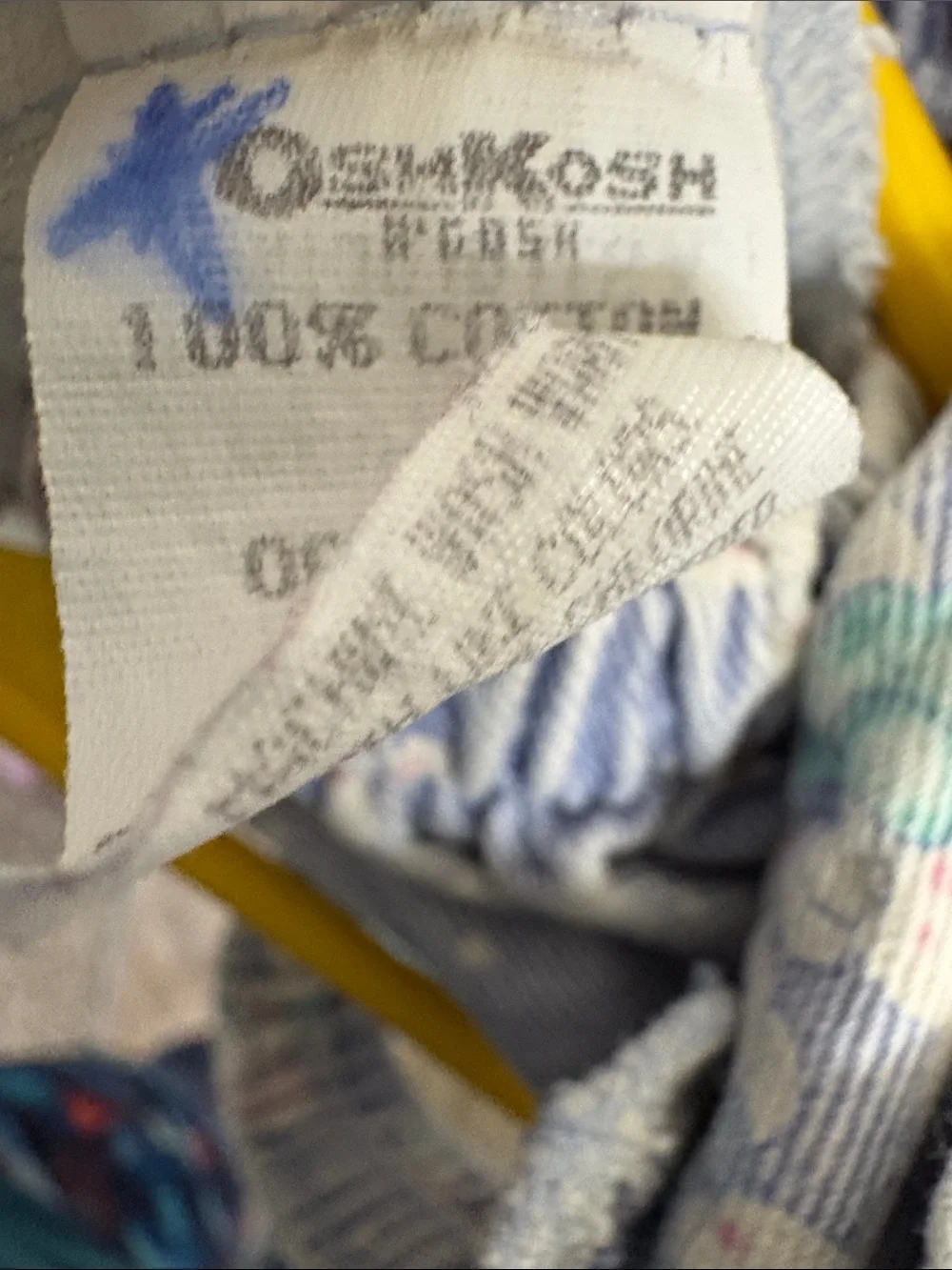 Vintage OshKosh‎ B'gosh Lavender Bunny Overalls